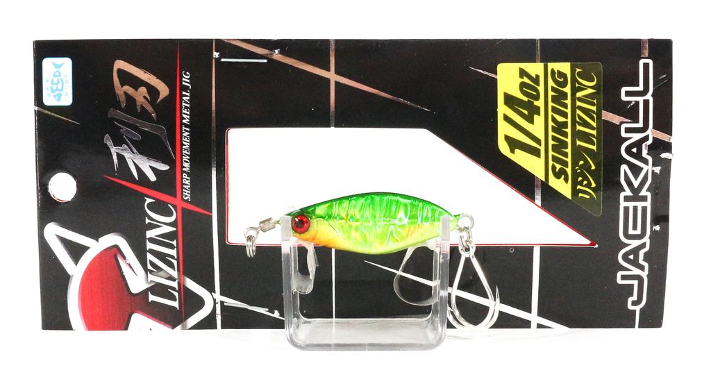 Leurre Métal Jackall Lizinc 1/4 Oz - Gold Gill (9021) - Neuf Pour Pêche En Mer