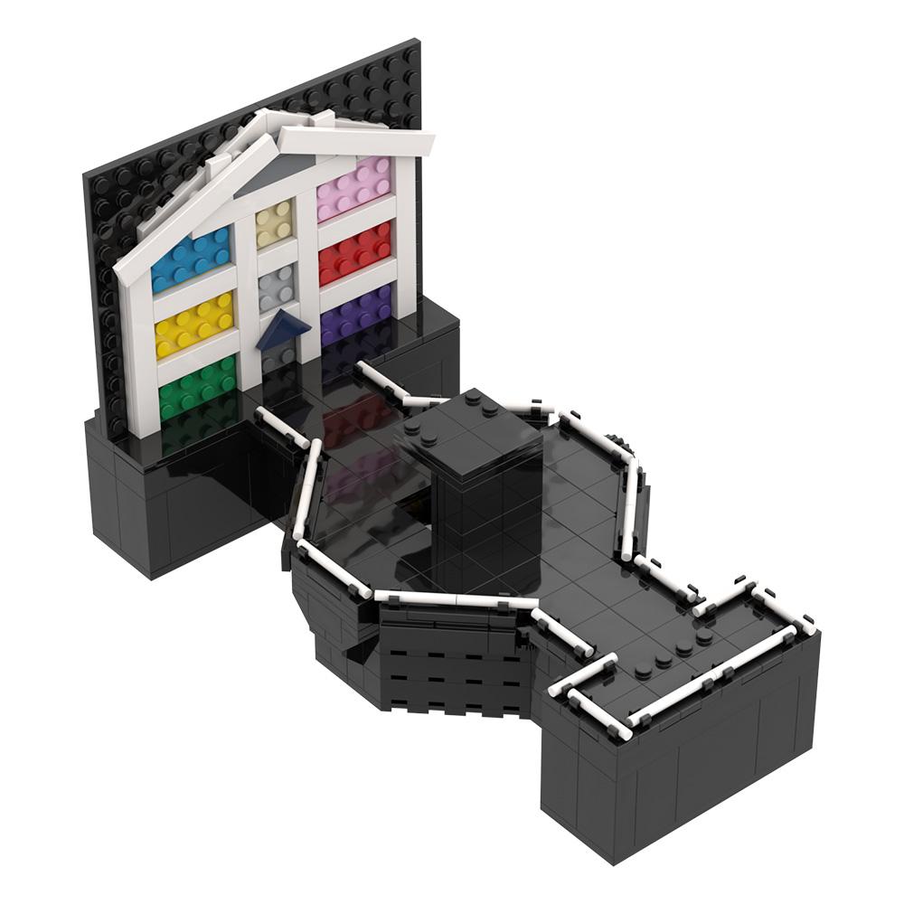 Non-Toxic Gobricks Moc Brickheadz Style The Eras Tour Stage Buliding Blocks Taylors Alison Swift Pattern Design Modular Toys Bricks Set