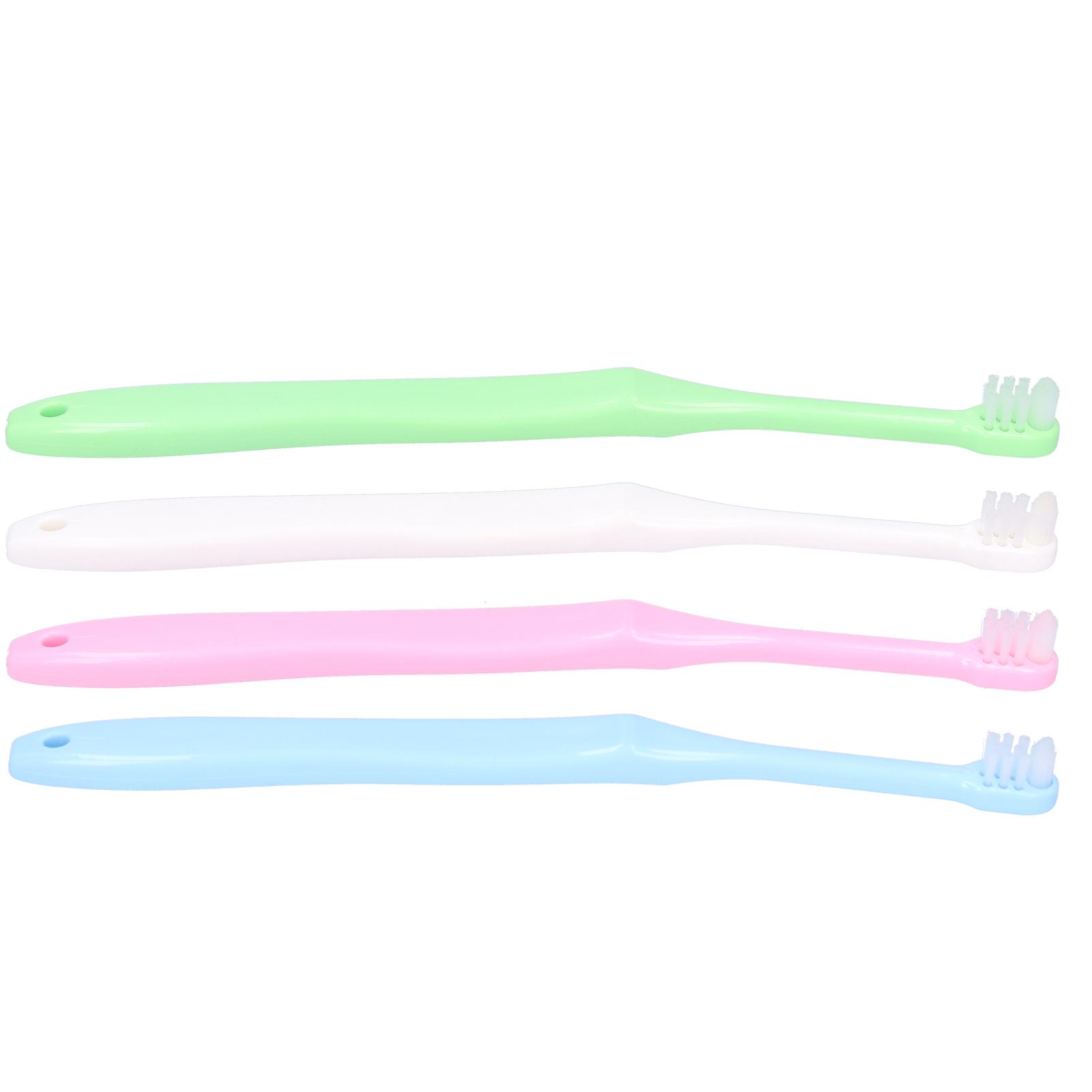 

4 шт. Дорожная портативная щетка для чистки брекетов Детская ортодонтическая зубная щетка Инструмент для ухода за полостью рта