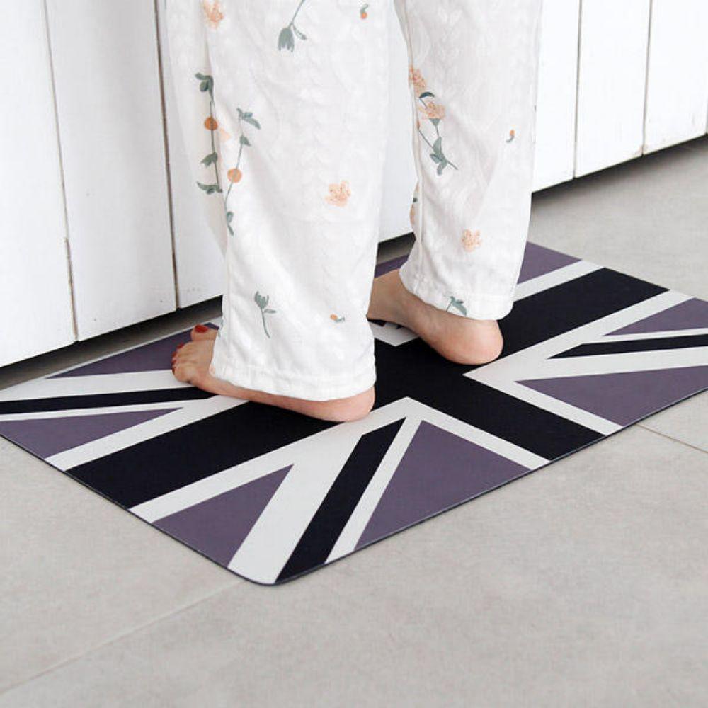 1/2 PCS Kitchen Carpet, Vintage British Flag Floor Mat, Entrance Welcome Door Mat, Laundry Room Corridor Carpet