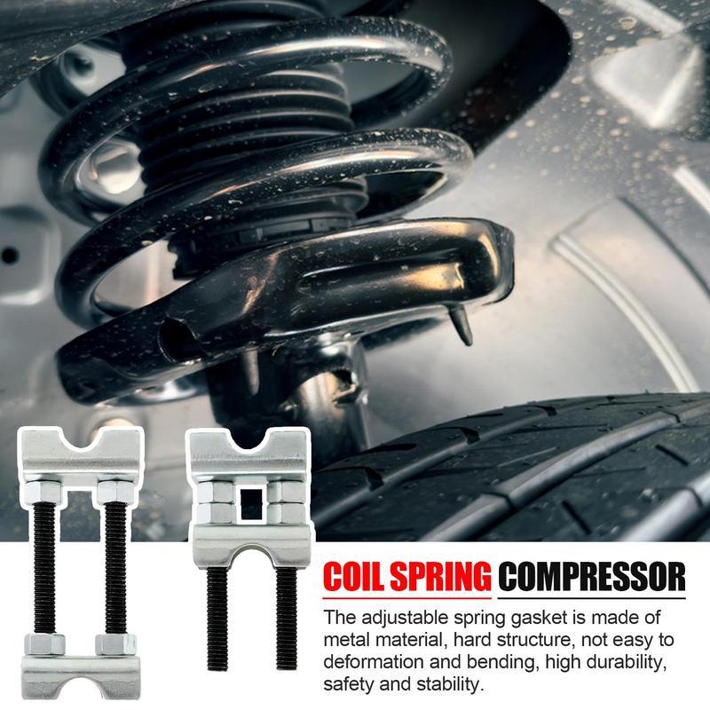 Compressor de mola helicoidal de 1 a 2 polegadas, espaçador de mola helicoidal, amortecedor, 2 peças, ferramenta manual de ajuste automotivo para remoção em carros e caminhões.