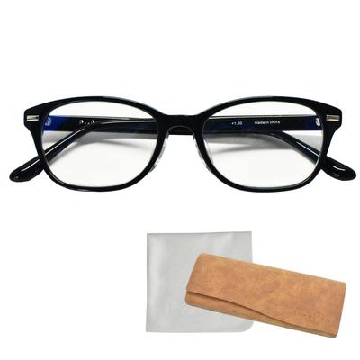 PrePiar Lesebrille, 2.0 Progressiv Multifokal, Blaulichtfilter, Marineblau, 3 Monate Garantie, Stilvoll für Damen und Herren