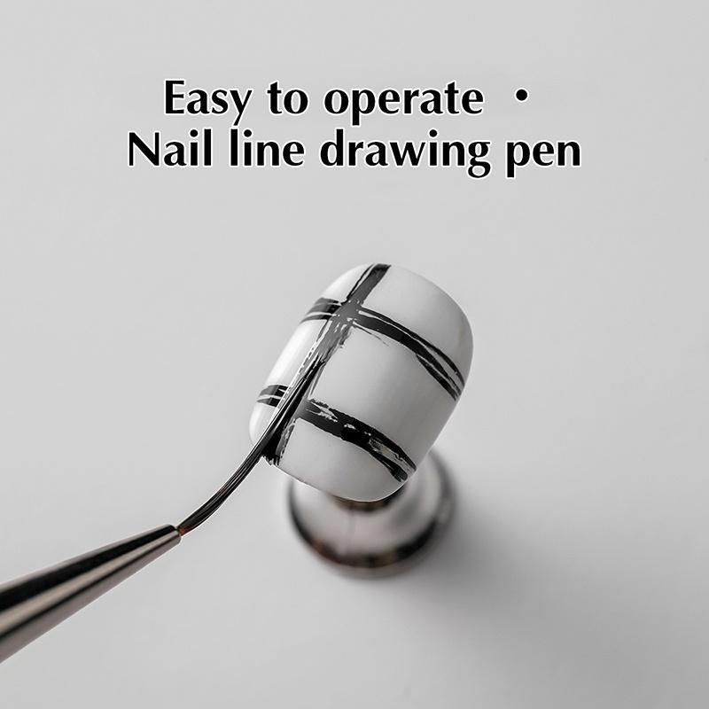 1 Stück Nail Art Liner Pinsel Verlängerte Linien Striping Zeichnen Uv Gel Malerei Nageldesign Stift Professionelles Maniküre Werkzeug