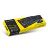 T-WOLF TF200 Gaming Keyboard & Mouse Set - Spanish/Russian Layout, USB Wired, Floating Design.
