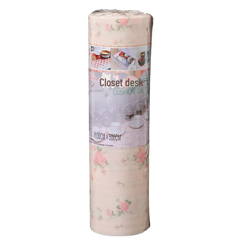 Japan KOMEKI 3299: Cuttable Rose Pattern Deodorant Mat (0.3x5m) for Cabinets and Drawers