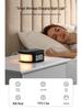 Multifunctional Wireless Charging Bedside Lamp with Perpetual Calendar, LED Night Light, Alarm Clock, and Color Atmosphere Lighting