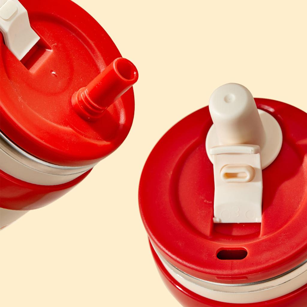 Portable Large Capacity Insulated Water Cup With Straw&Tea Strainer 304 Stainless Steel Leak-proof Water Bottle Drinkwa