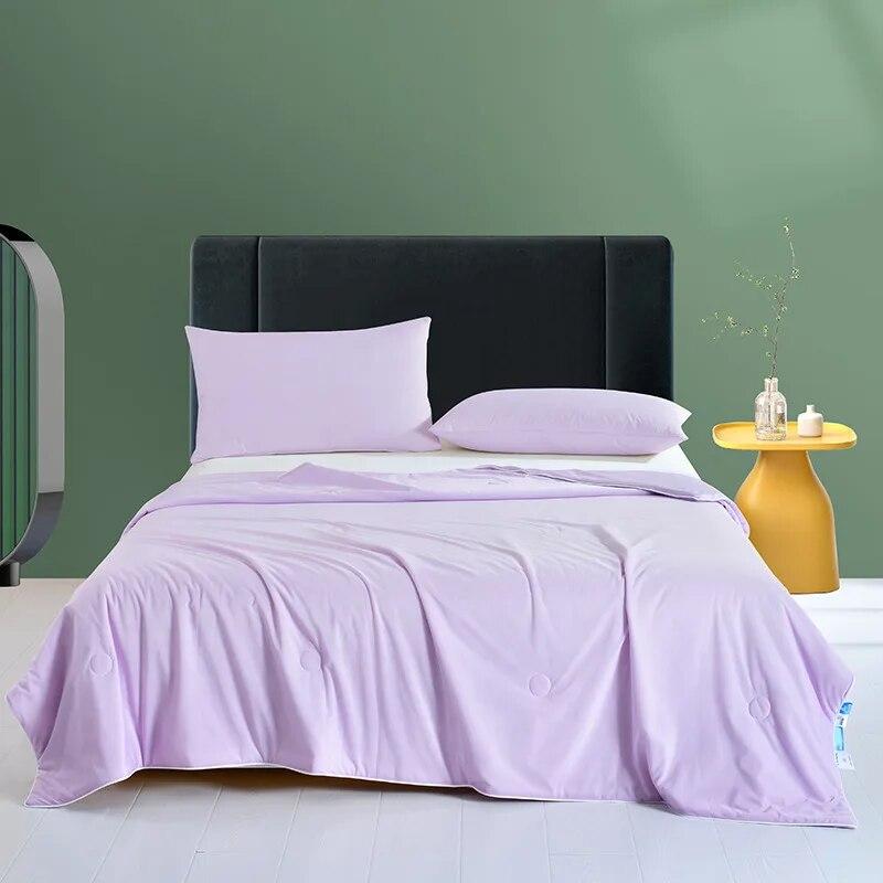 

Прохладное шелковое летнее одеяло с мороженым, ледяное шелковое одеяло с кондиционером, королевский размер, студенческое роскошное постельное белье, тонкое одеяло 150x200cm 59X79in