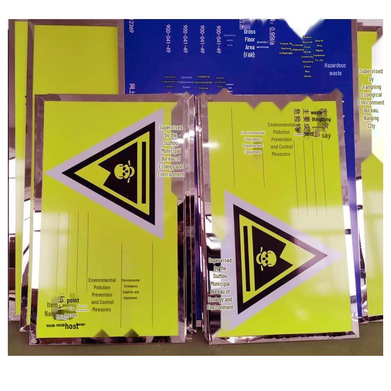 Hazardous Waste Storage Warning Sign 60x90CM