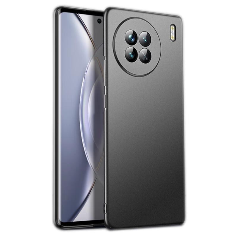 MAIKUQI Compatible with VIVO X90/X90s, Universal Phone Case, Full Coverage Frosted Anti-Drop Protective Cover - Matte Black
