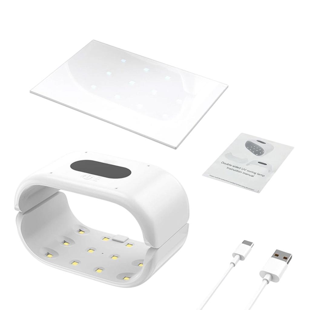 Lâmpada de Cura de Resina UV Dupla Face Endurecedor de Resina UV Para Fabricação de Joias e Artesanato DIY Com Endurecimento Rápido Bidirecional