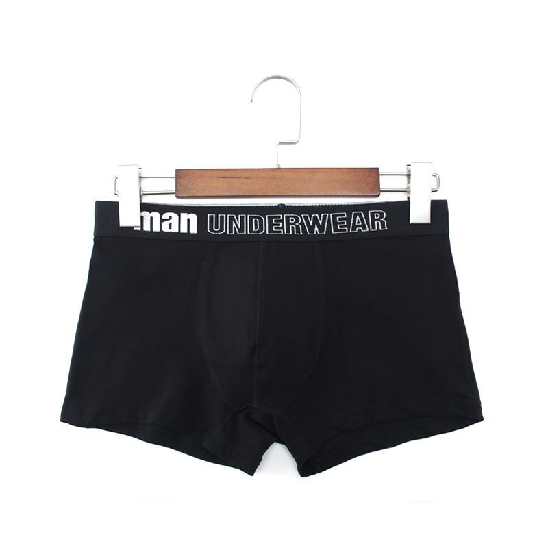 Men's European & American Pure Cotton U-Convex Mid-Waist Boxer Briefs - Comfortable, Loose, Breathable, Plus Size Square Leg Underwear