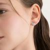 (Silver 925) Full Cubic Heart Earrings EC3301