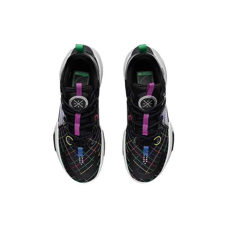 Zapatillas de baloncesto bajas transpirables y resistentes a la abrasión Li Ning All City 9 Wade Collection para hombre, color negro ABAR005-6