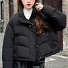 Fashion Winter Woman Short Parkas Stand Collar Loose Women's Coat Thick Warm Jackets