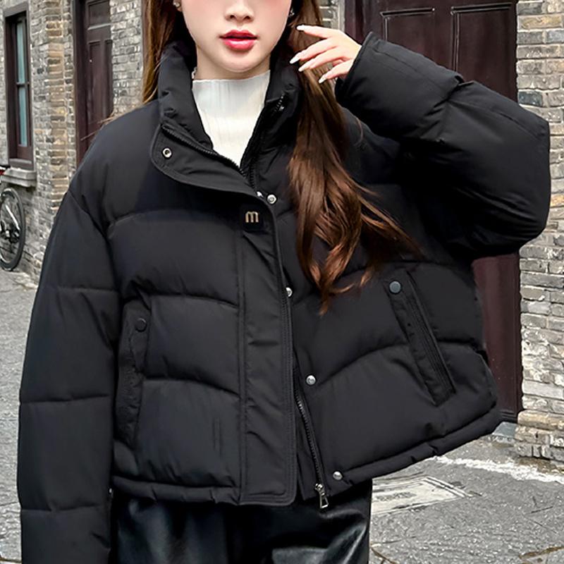 Fashion Winter Woman Short Parkas Stand Collar Loose Women's Coat Thick Warm Jackets
