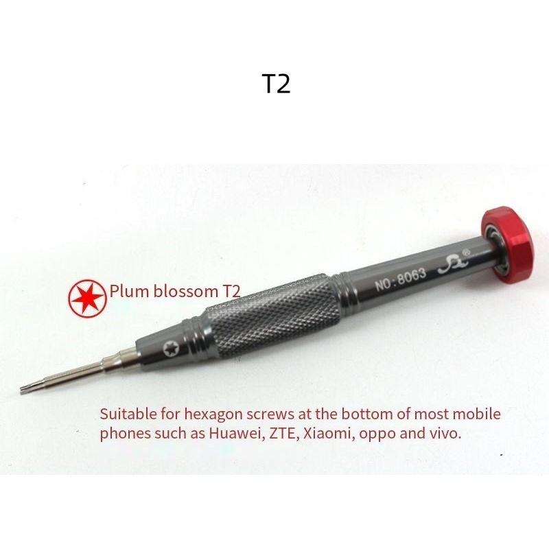 S2 Alloy Steel Precision Screwdriver Aluminum Anti Slip Handle 360 Silent Bearing Magnetic Tip for iPhone Samsung Huawei Repairs 4