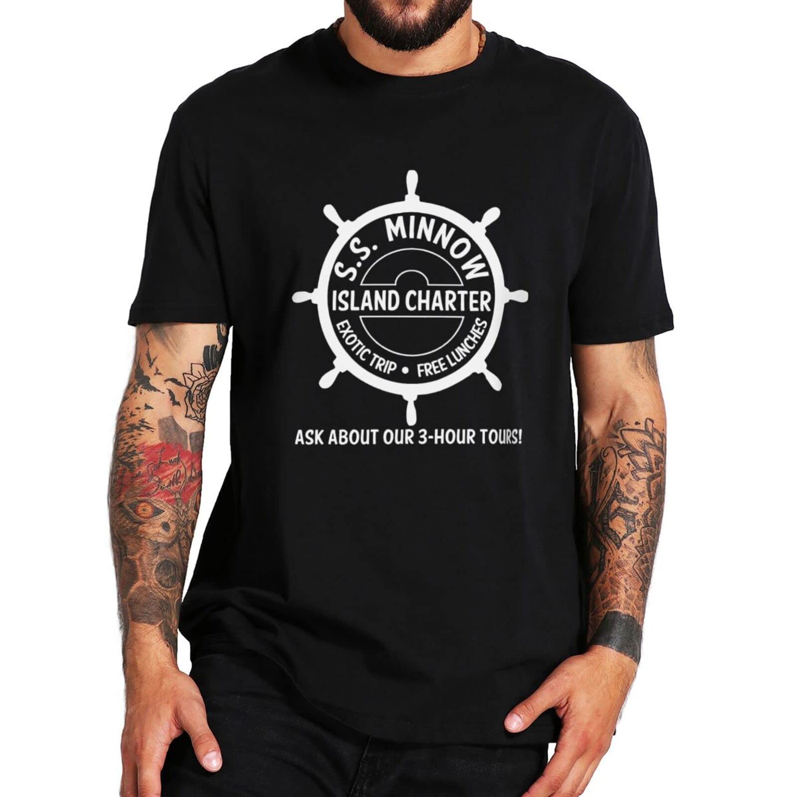 Gilligan s Island S.S. Minnow Tour T Shirt Vintage 60s American Sitcom Fans T-Shirt for Men Women 100% Cotton XS чёрный
