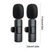 Wireless Lavalier Microphone Noise Cancelling Mini Clip Microphone for Podcasting Interviewing Vlogging Studio