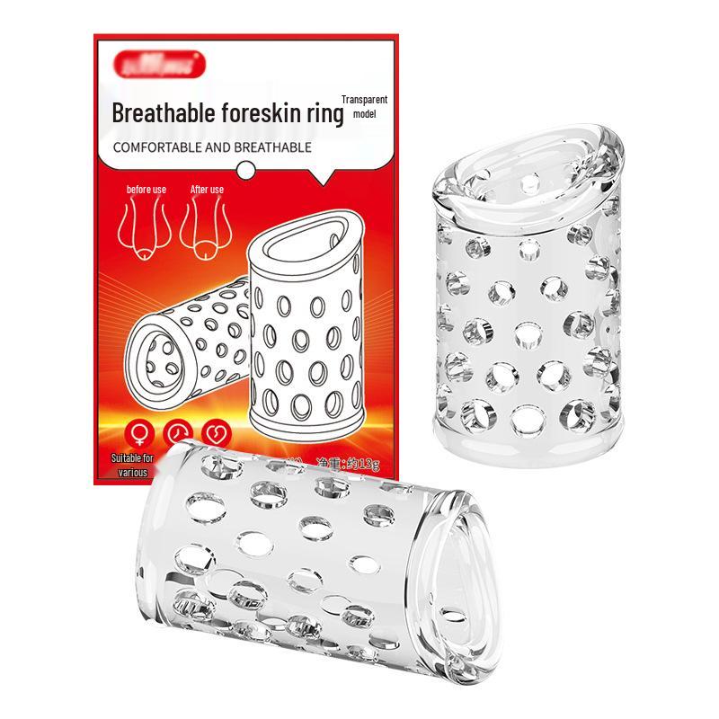 Pleasing Play Crystal Wolf Tooth Sleeve Glans Ring with Exploding Trendy Design