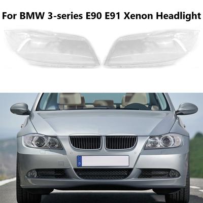 Car Front Lamp Lens Cover Clear Lampshade Xenon Headlight Shell Fit For BMW 3-series E90 E91 2005-2012 Facelift Car Accessories