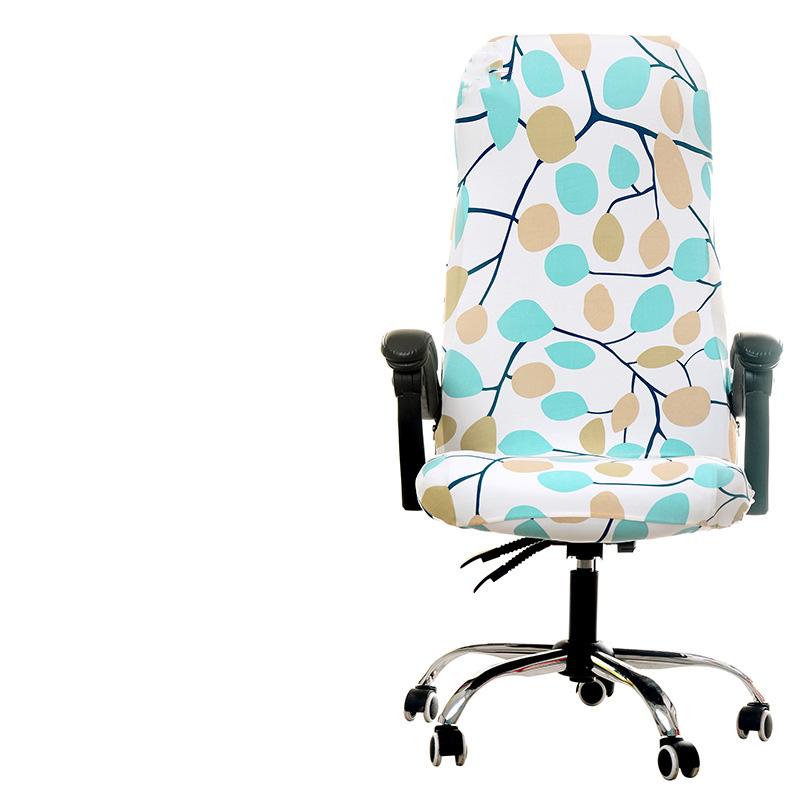 1PC High Elastic Office Chairs Protect Cover Dust-proof Chair Cover High Backrest Computer Rotating Chair Armchair Cover