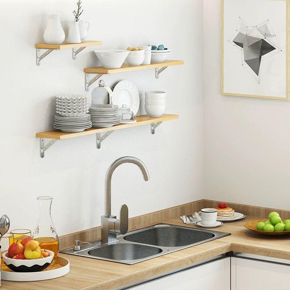 Right Angle Shelf Bracket Heavy Duty Triangle Shelf New Home Bookshelf Bracket