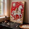 Crystal Pearl Painting 5D DIY Frame Decoration Painting White Horse Home Wall Decoration Transparent Pearl Gemstone Painting Picture Art Crafts