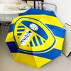 1PZ Ombrello Pieghevole con Stampa Stemma di Leeds, Ombrello Automatico a 8 Stecche per Viaggio, Campeggio, Regali Ventaglio, Regali di Natale