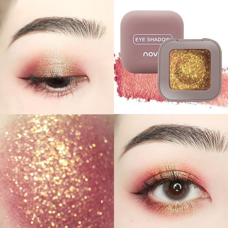 Spazio cowboy cosmico Evidenziatore Occhi Glitter Ombretto monocromatico Tavolozza Shimmer Satin Trucco Tavolozza Ombretto Kit evidenziazione