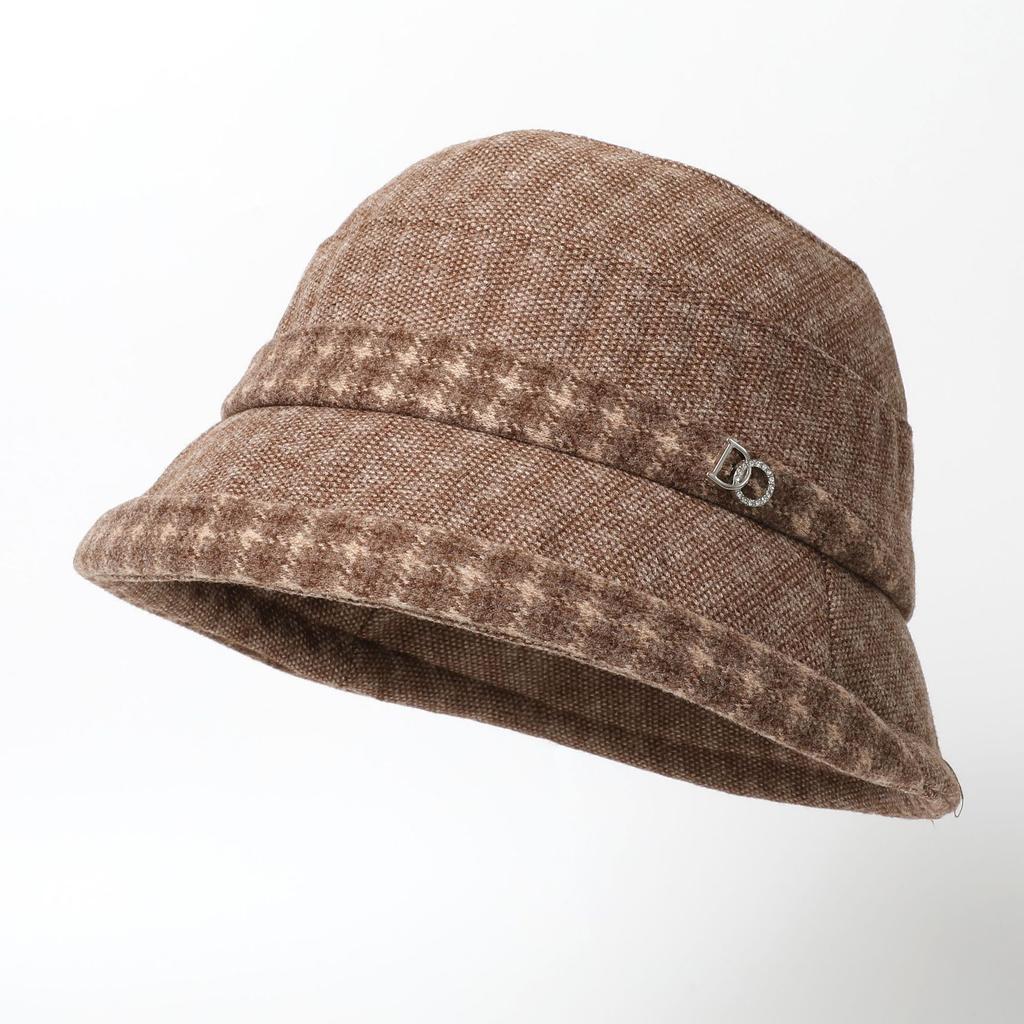 Woolen Bucket Hat for Mom Thickened and Warm Bucket Hat Fashionable Fashionable and Versatile
