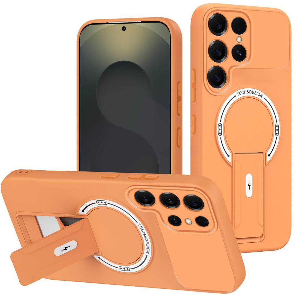 Applicable To Samsung S26Ultra Product Shield, Skin-sensitive Magnetic Mobile Phone Case S25Ultra Bracket S24Ultra Protective Case