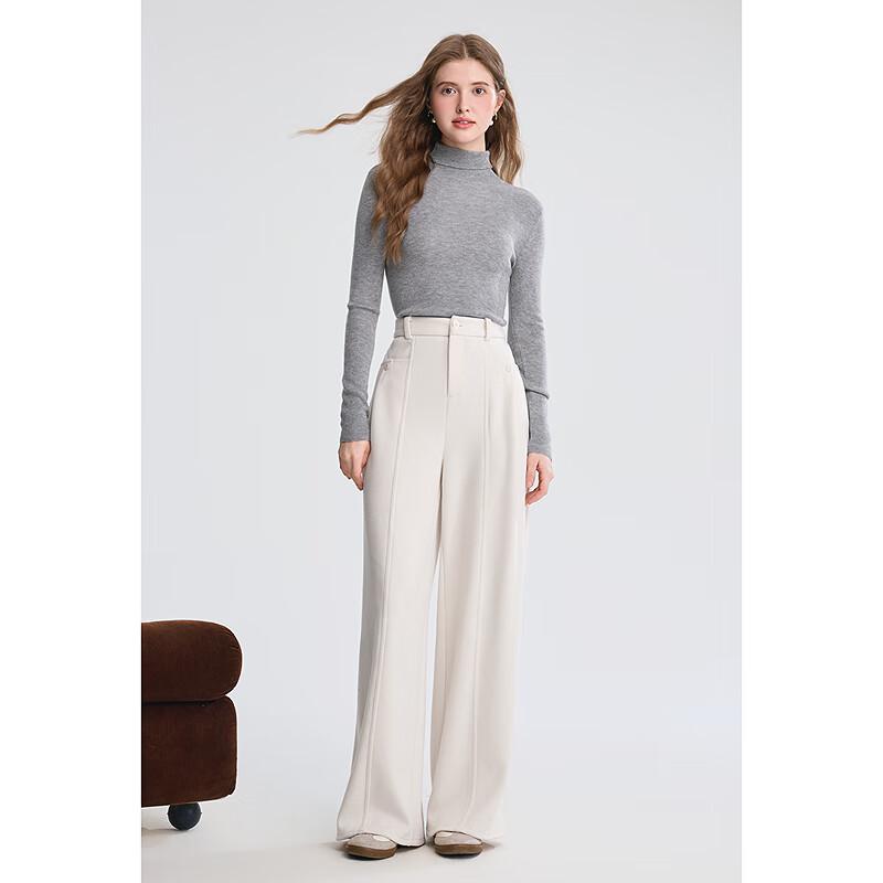 BETU Women's 2025 Winter High-Waist Wide-Leg Trousers