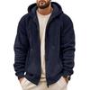 Men S Winter Fleece Zip Up Hooded Casual Sweatshirt Jacket