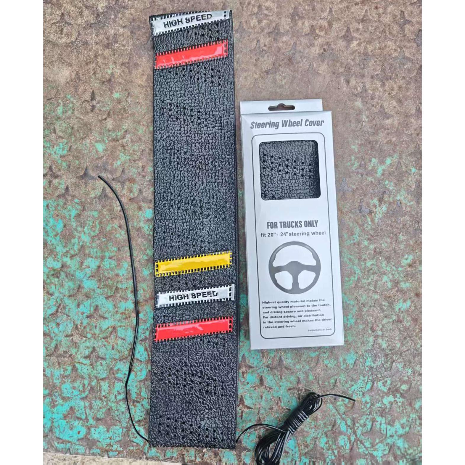 

Perforated Leather Universal Steering Wheel Cover for Various Models 40 cm чорний
