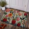 Colorful Floral Welcome Mat Soft Comfortable Non Slip Very Suitable for Bedrooms Living Rooms Dining Rooms Kitchens Carpets