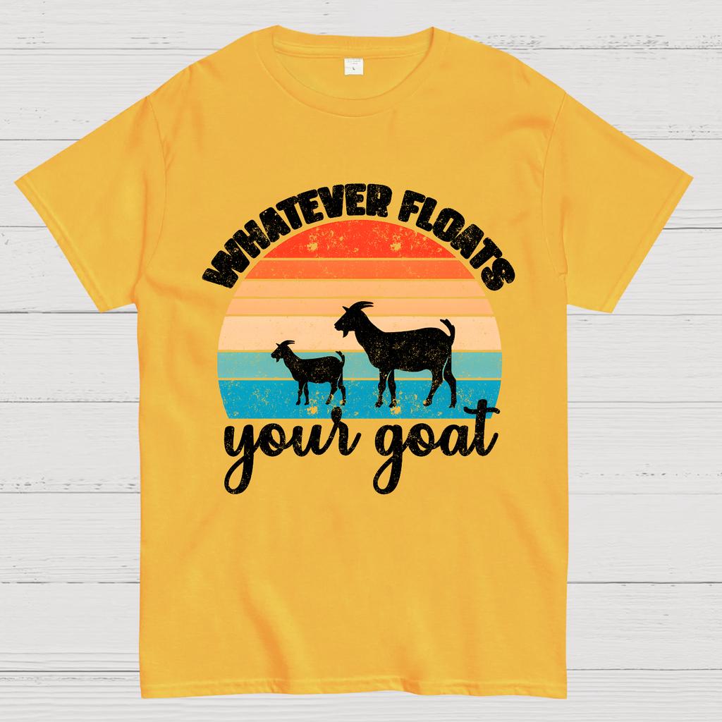 Whatever Floats Your Goat 100% Cotton Summer Casual Cool Loose T-Shirt