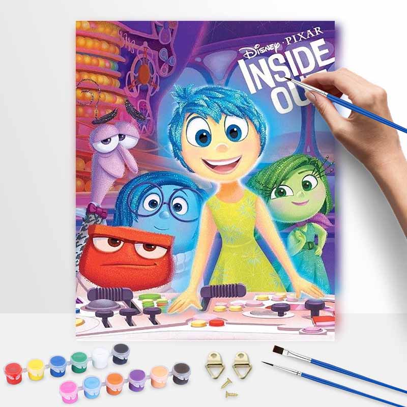 Disney Inside Out digital oil painting painting art handmade diy gift home decoration