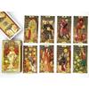 Goldenes Jugendstil Tarotkarten-Deck Mit Rätseln Für Emotionale Und Gedankliche Entwicklung