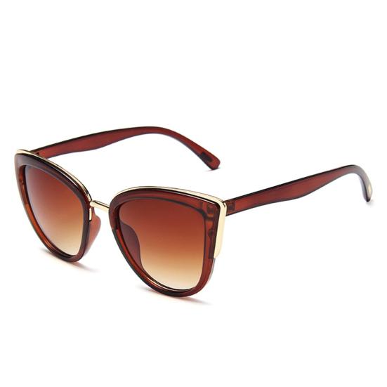 Women Sunglasses Gradient Shock Resistance Female Anti-UV Portable Sunglasses for Taking Photos