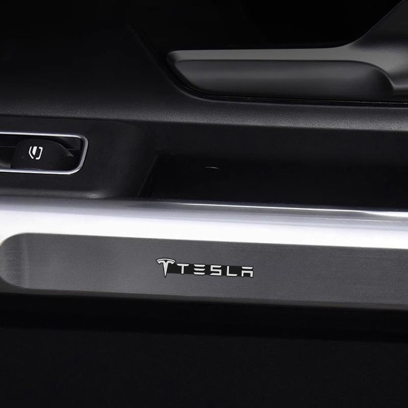 WDYEA1 5Pcs Aluminum Car Audio Speaker Badge Decal Accessories For Tesla Model-Y Model-3 Model-X Model-S Cybertruck Roadster SpaceX