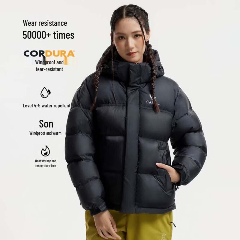 CAMEL Unisex Goose Down Puffer Jacket A35CR28312B 3XL