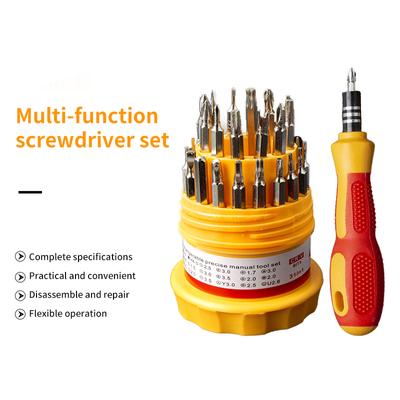 Kit di cacciaviti Piccolo Mini Combinato Set universale Manico antiscivolo smontabile Utensile manuale di riparazione multifunzione
