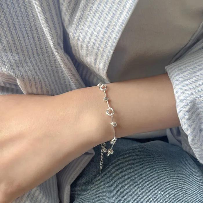 Silver925 Stick Loop Bracelet (2color)