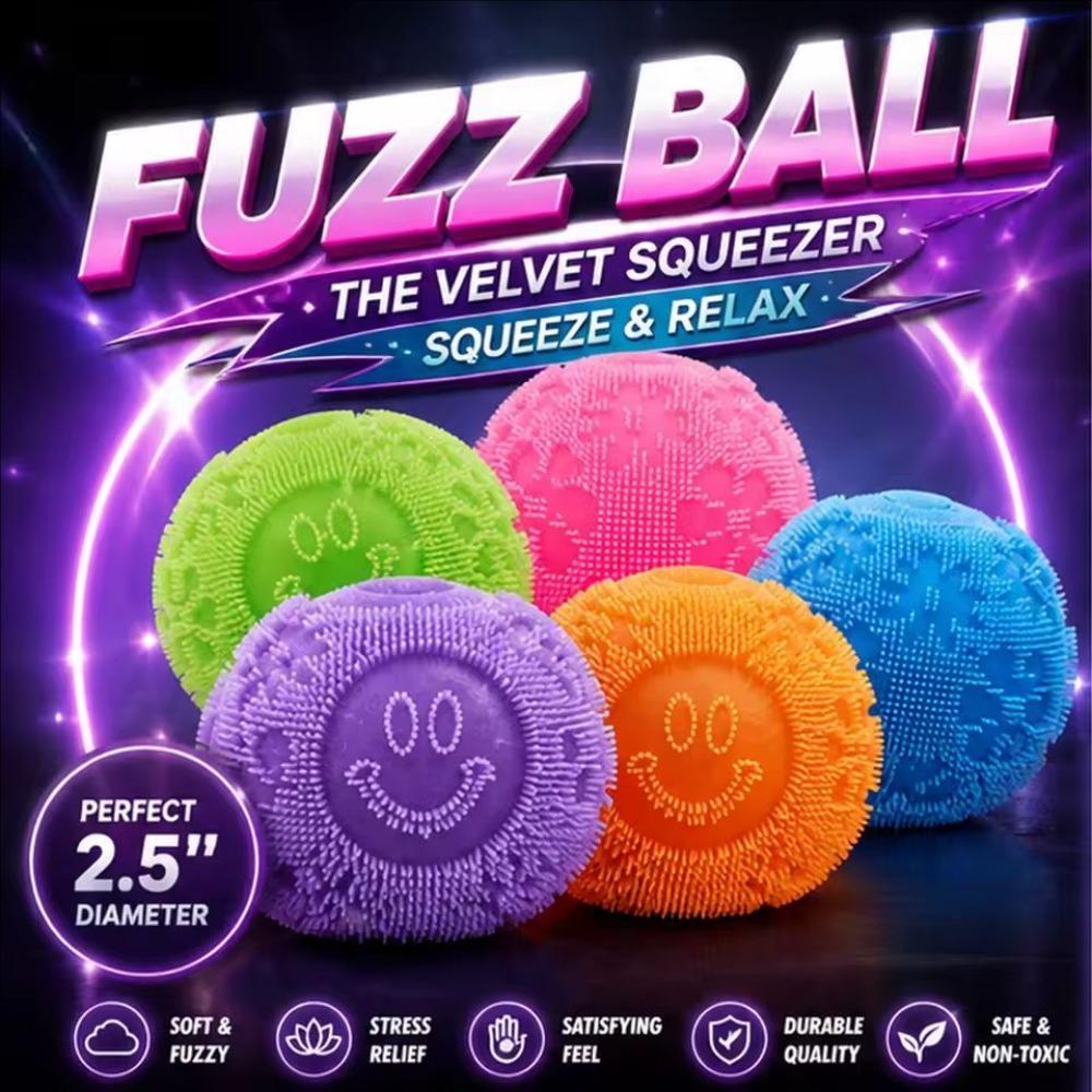 *Nee Doh Fuzz Ball Blind Box Series Desktop Ornament Stress Relief Toys Suitable For People Under Pressure Fun Soft Stress Ball