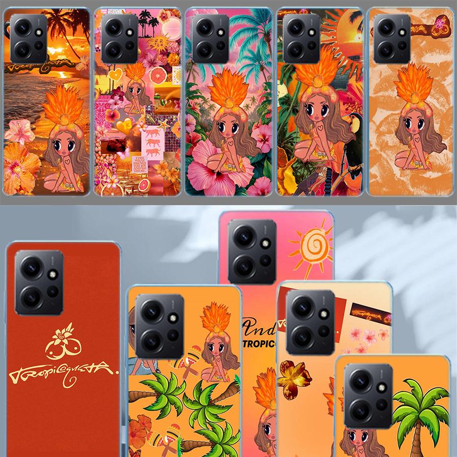 K-Karol G Tropicoqueta Phone Case For Redmi Note 14 15 Pro 5G 13 12 Pro Plus 11 11T 11E 11S 10 Pro 10S 9 9S Cover Cell Clear TPU