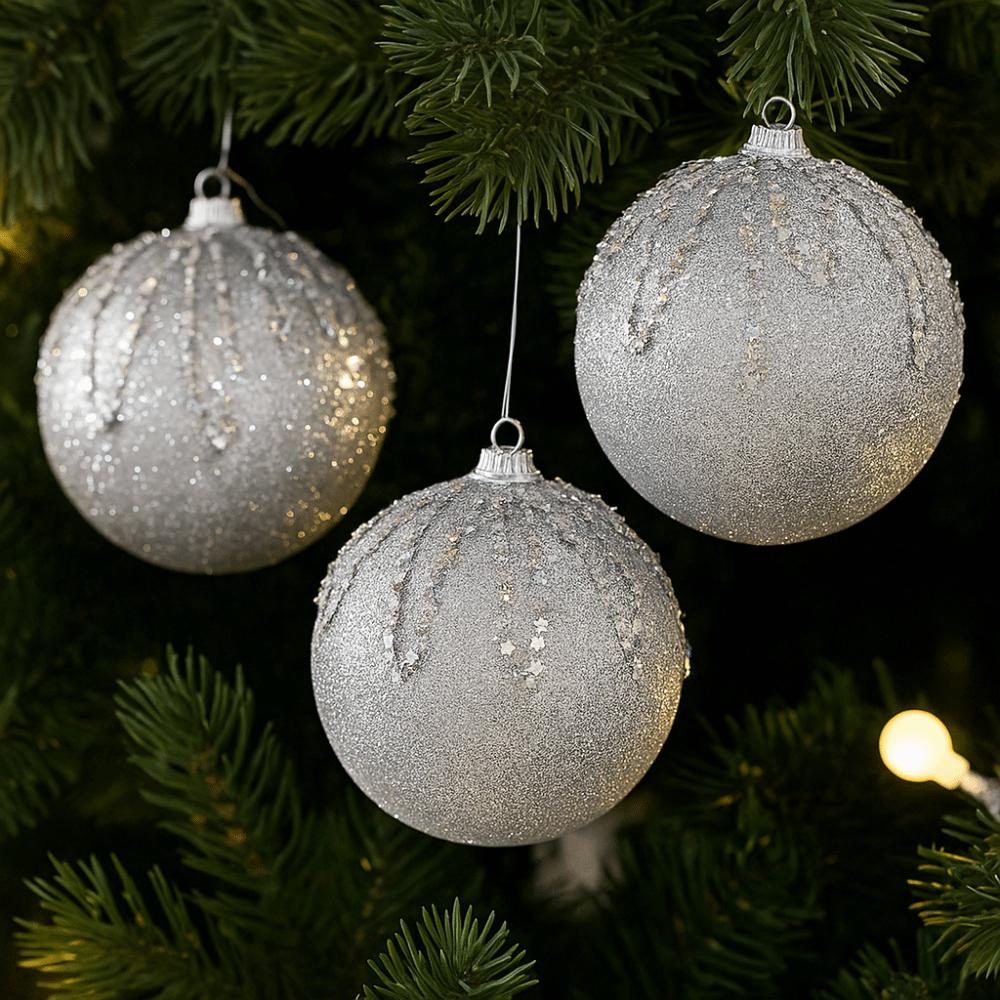 3 pcs/set Hanging Decorations Christmas Decoration Balls Xmas Tree Ornaments  Tabletop Decoration