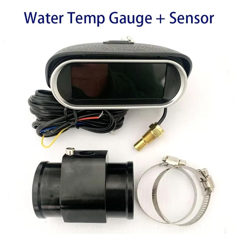 Automobile Temperature Voltage 2-in-1 Digital Temperature Sensor Table 1/8NPT Water Temperature Gauge Temperature Sensor 12/24V