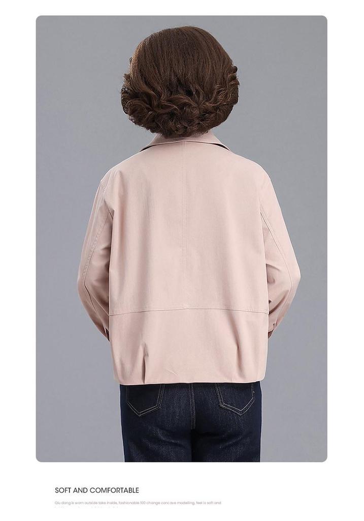 Spring & Autumn 2026 Casual Jacket for Middle-aged & Elderly Women - Stylish, Age-reducing Loose Fit, Perfect for Mother's Day.