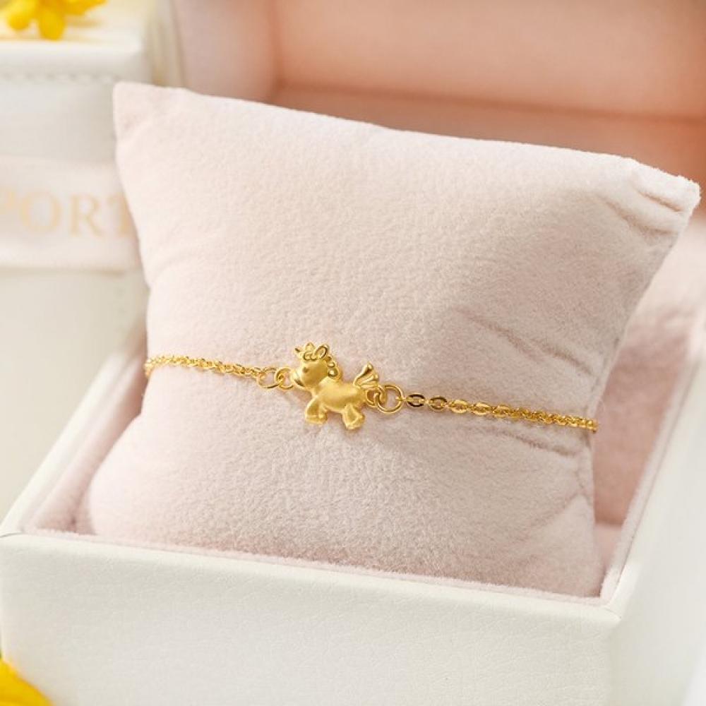 Porti 24k Gold 1.875g Zodiac Horse Bracelet